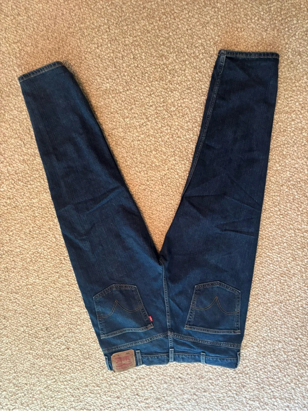 Levi's 550 Relaxed Fit Men's Jeans 38x30 Dark Wash 100% Cotton